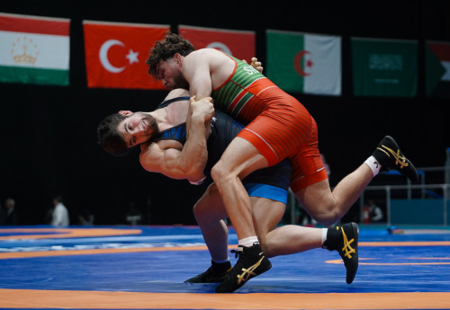 Фотография к новости: Казахстанский борец Ислам Евлоев вышел в финал Игр исламской солидарности