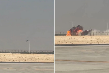 Фотография к новости: Истребитель разбился во время авиашоу в Дубае