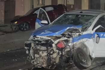 Фотография к новости: Полицейский автомобиль попал в страшную аварию в Мангистау