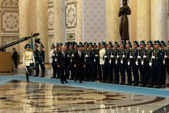 Фотография к новости: В Акорде прошла церемония встречи президента Туркменистана