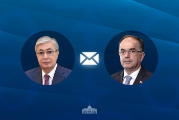 Фотография к новости: Президент Казахстана поздравил Президента Албании с Днём независимости