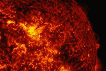 Фотография к новости: Редкая "черная" вспышка произошла на Солнце