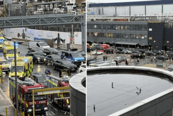 Фотография к новости: В лондонском аэропорту Хитроу распылили слезоточивый газ