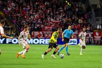 Фотография к новости: "Кайрат" проиграл "Олимпиакосу" в матче Лиги чемпионов