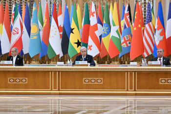 Фотография к новости: Токаев подчеркнул значение нейтралитета Туркменистана для стабильности Евразии