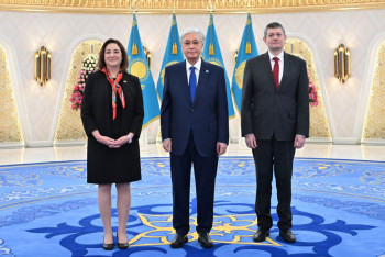 Фотография к новости: Президент Казахстана принял верительные грамоты послов США и Болгарии