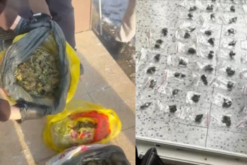 Фотография к новости: Не успел выбросить в окно: Жителя Астаны хранящего марихуану задержали полицейские