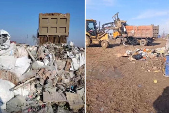 Фотография к новости: Свалку отходов обнаружили вблизи города Алатау