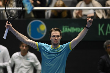 Фотография к новости: Казахстан - Монако на Кубке Дэвиса: первый день завершился вничью