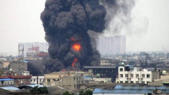 Фотография к новости: В Китае из-за взрыва в магазине пиротехники погибли восемь человек