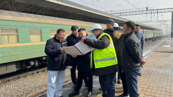Фотография к новости: Вокзал Алматы-1 укрепляют на случай сильных землетрясений