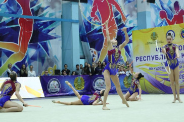 Фотография к новости: Чемпионат Казахстана по художественной гимнастике стартовал в ВКО