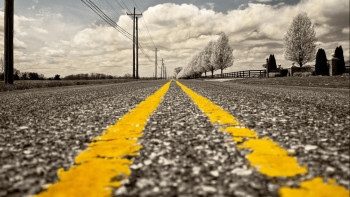 Фотография к новости: После дождей на новой дороге в Шымкенте произошла просадка асфальта