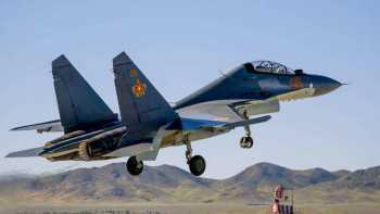 Фотография к новости: Истребитель Су-30СМ разбился в Карагандинской области