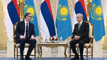 Фотография к новости: Токаев и Вучич договорились о стратегическом сближении Казахстана и Сербии