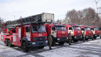 Фотография к новости: Спасатели области Жетысу получили современную технику