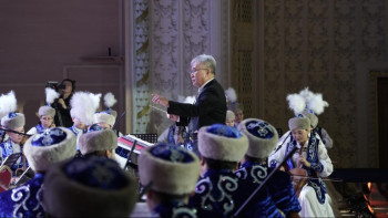 Фотография к новости: В Алматы прошёл концерт к 180-летию Жамбыла Жабаева