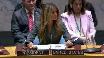 Фотография к новости: Мелания Трамп впервые в истории провела заседание Совбеза ООН