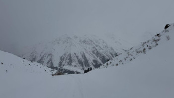 Фотография к новости: Снежный покров в горах достигает критической отметки — МЧС РК