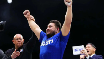 Фотография к новости: Казахстанский тяжеловес победил на турнире в Лас-Вегасе