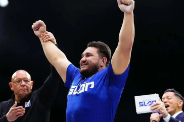 Фотография к новости: Казахстанский тяжеловес победил на турнире в Лас-Вегасе