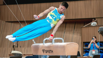 Фотография к новости: Казахстанский гимнаст стал серебряным призёром этапа Кубка мира в Турции