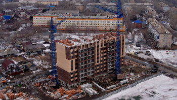 Фотография к новости: Многоквартирный дом строят в Петропавловске для переселения сельских жителей