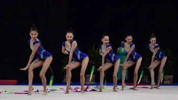 Фотография к новости: Казахстанские гимнастки завоевали четыре медали на турнире в Афинах