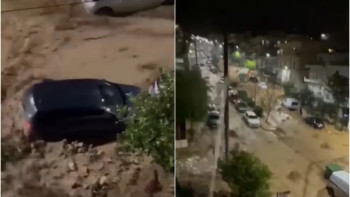 Фотография к новости: В Армении из-за проливных дождей произошли камнепады на дорогах