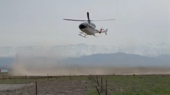 Фотография к новости: Двоих детей с химическими ожогами вертолётом доставили в Тараз