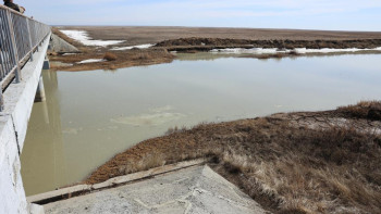 Фотография к новости: Паводки: Процент наполнения водохранилищ Костанайской области составляет 70%