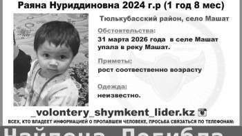 Фотография к новости: В селе Машат Туркестанской области найдено тело утонувшей девочки