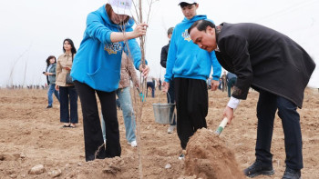 Фотография к новости: Таза Қазақстан: в Таразе высажено 10 тысяч деревьев