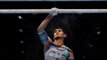 Фотография к новости: Казахстанские гимнасты завоевали медали на этапе Кубка мира в Каире