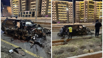 Фотография к новости: Водитель по делу о ДТП в Алматы дает показания и находится под стражей