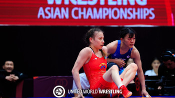 Фотография к новости: На чемпионате Азии по борьбе две казахстанки поборются за бронзу