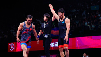 Фотография к новости: Казахстанские борцы завоевали золото и две бронзы на чемпионате Азии