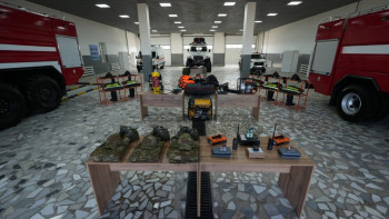 Фотография к новости: Впервые в поселке Жайрем открыто универсальное пожарное депо