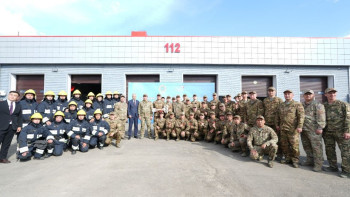 Фотография к новости: Новая пожарная часть заработала в Сатпаеве