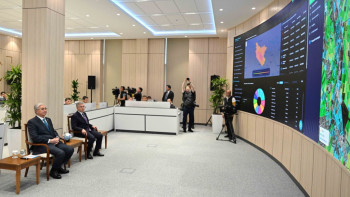 Фотография к новости: Главы государств Казахстана и Узбекистана посетили Ситуационный центр в Бухаре 