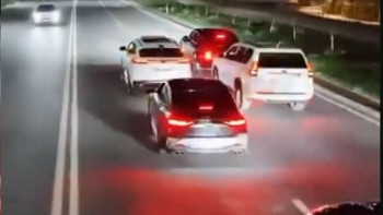 Фотография к новости: Свадебный кортеж в Шымкенте устроил опасную езду