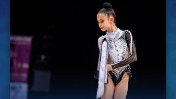 Фотография к новости: Гимнастка Акмарал Ерекешева завоевала бронзовую медаль Кубка мира в Баку