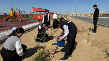 Фотография к новости: Учащиеся школ «Келешек мектептері» активно участвуют в акции «Таза Қазақстан»