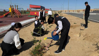 Фотография к новости: 185 школ проекта «Келешек мектептері» приняли участие в акции «Таза Қазақстан»