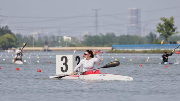 Фотография к новости: Золотой медалью пополнилась копилка Казахстана на чемпионате Азии по гребле
