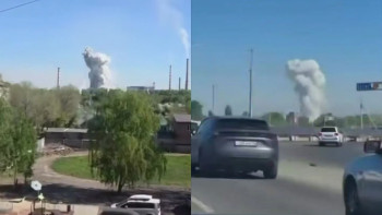 Фотография к новости: Экологи проводят замеры воздуха после взрыва в Усть-Каменогорске