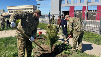 Фотография к новости: МЧС по всей стране присоединилось к акции "Таза Қазақстан"