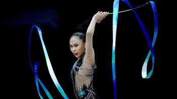 Фотография к новости: Казахстанская гимнастка завоевала серебро чемпионата Азии