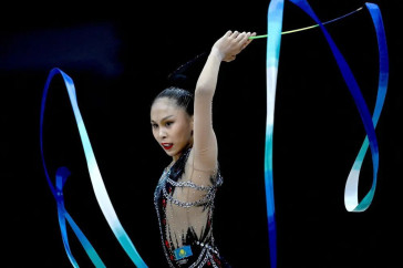Фотография к новости: Казахстанская гимнастка завоевала серебро чемпионата Азии