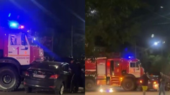 Фотография к новости: Пожарный КамАЗ протаранил легковушку в Кокшетау: начато расследование